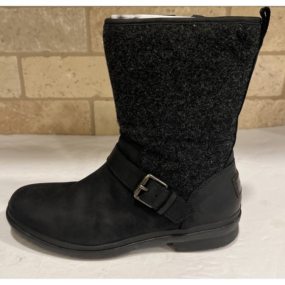 UGG Australia Shoes - UGG Australia Robbie 1017377 Black Women's Zip Waterproof Boot Size 7.5‎